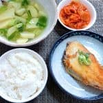Korean Potato Soup And Grilled Sole