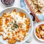 Chicken Rice Gratin & Lotus Root Tempura